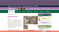Desktop Screenshot of exoticka-kocka.miciny.cz