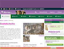Tablet Screenshot of exoticka-kocka.miciny.cz
