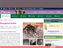 Tablet Screenshot of bengalska-kocka.miciny.cz