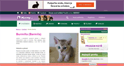 Desktop Screenshot of burmilla-barmila.miciny.cz