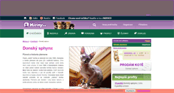 Desktop Screenshot of donsky-sphynx.miciny.cz