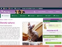 Tablet Screenshot of donsky-sphynx.miciny.cz