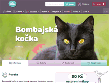 Tablet Screenshot of bombajska-kocka.miciny.cz