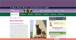 Desktop Screenshot of barmska-kocka.miciny.cz