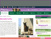 Tablet Screenshot of barmska-kocka.miciny.cz