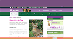 Desktop Screenshot of habesska-kocka.miciny.cz