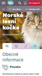 Mobile Screenshot of norska-lesni-kocka.miciny.cz