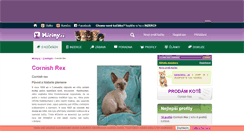 Desktop Screenshot of cornish-rex.miciny.cz